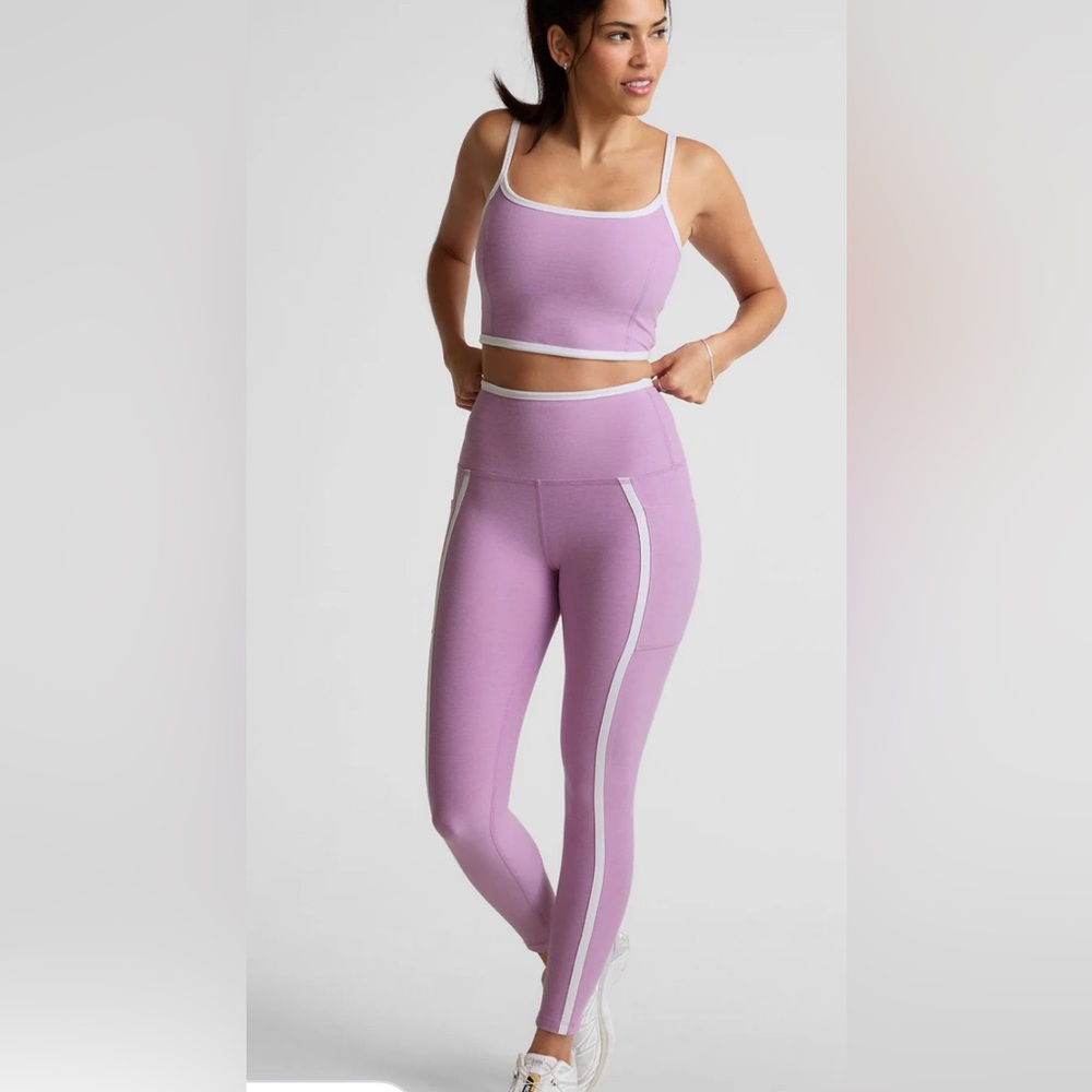 Spacedye New Moves High Cropped Tank and New Moves High Waisted Midi Legging